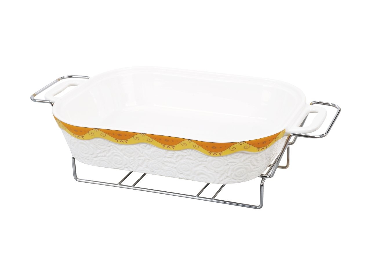 Vicenza Penghangat Makanan Persegi Panjang - Padi B918